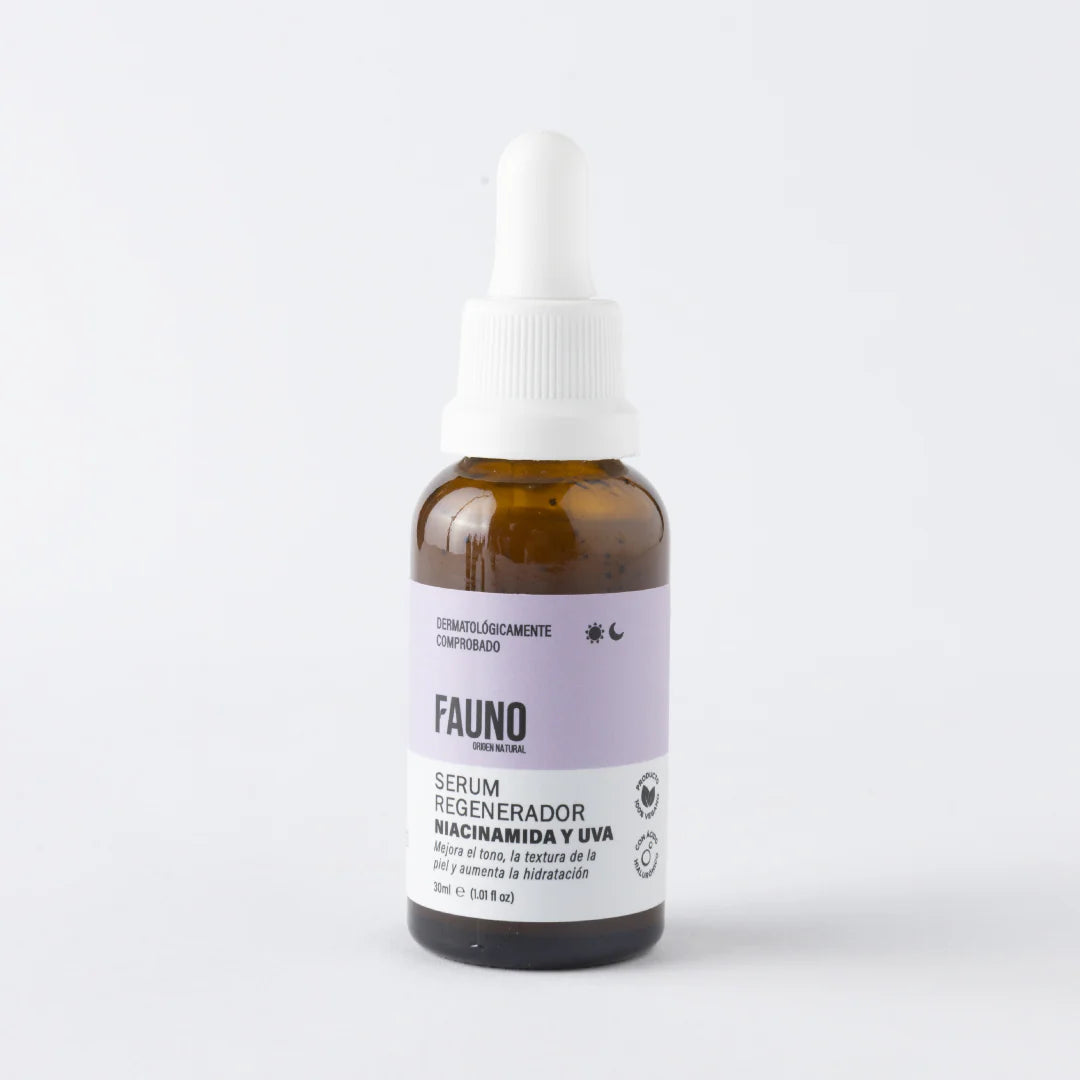 Sérum Regenerador Niacinamida y Uva FAUNO 30ml