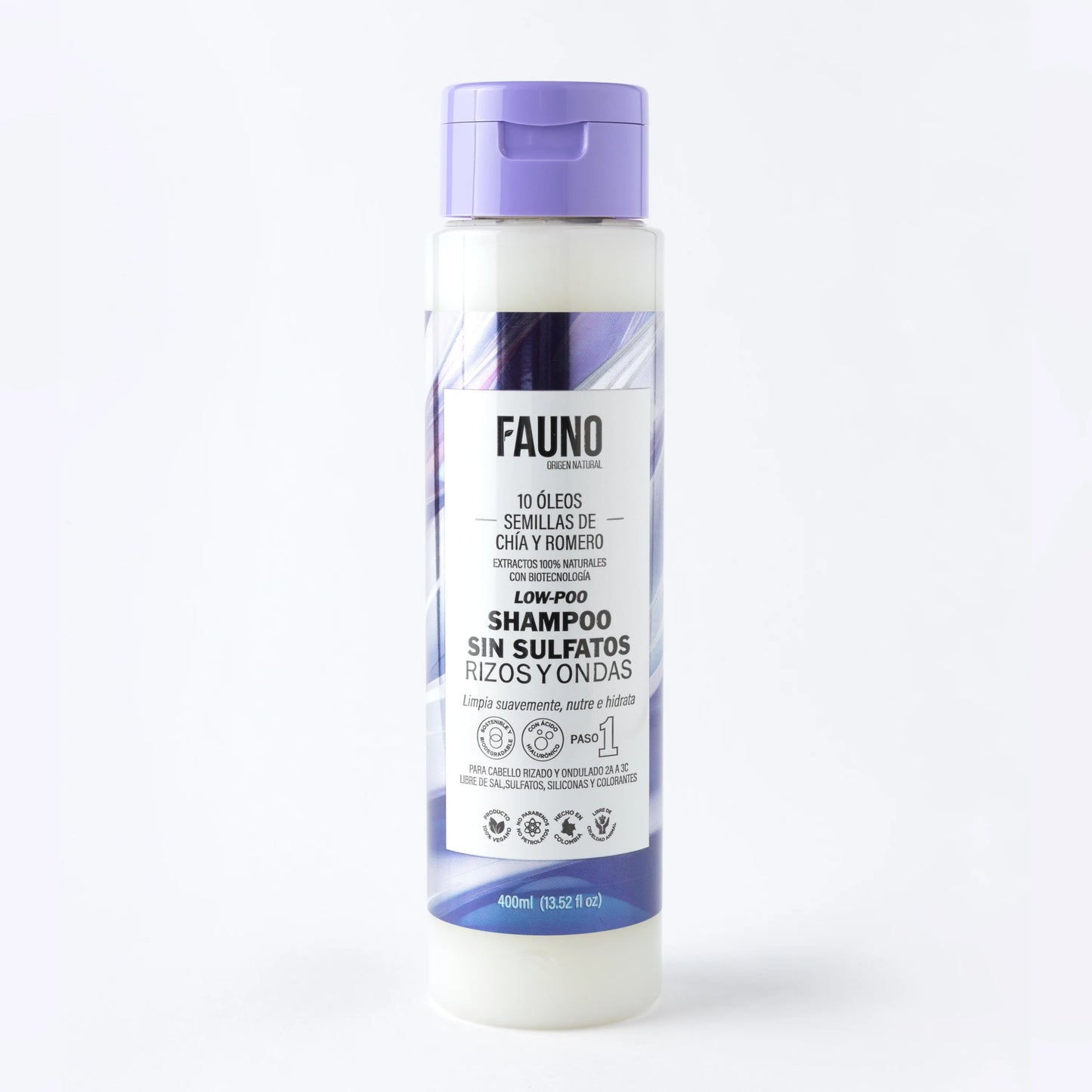 Shampoo Rizos y Ondas FAUNO 400 ml