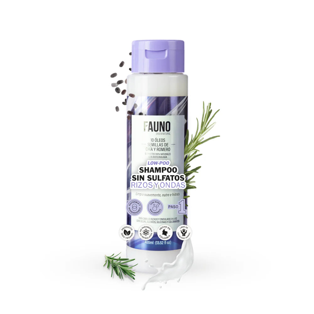 Shampoo Rizos y Ondas FAUNO 400 ml