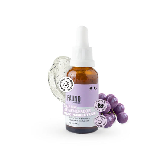 Sérum Regenerador Niacinamida y Uva FAUNO 30ml