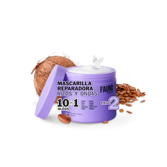 Mascarilla Capilar Rizos y Ondas 300g FAUNO